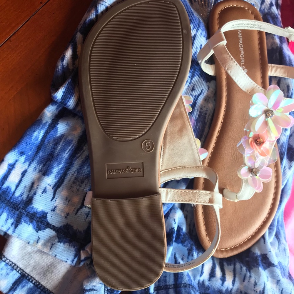 Girls sandals. Never worn!